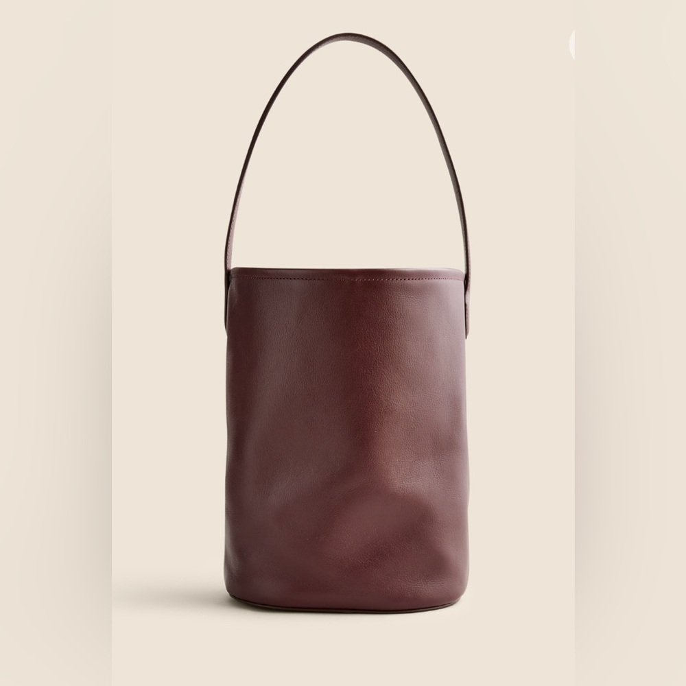 J. Crew Burgundy Leather Berkeley Shoulder Bag (Orig. $198)